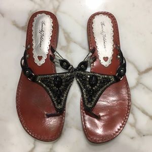 BEVERLY FELDMAN sandals slip on